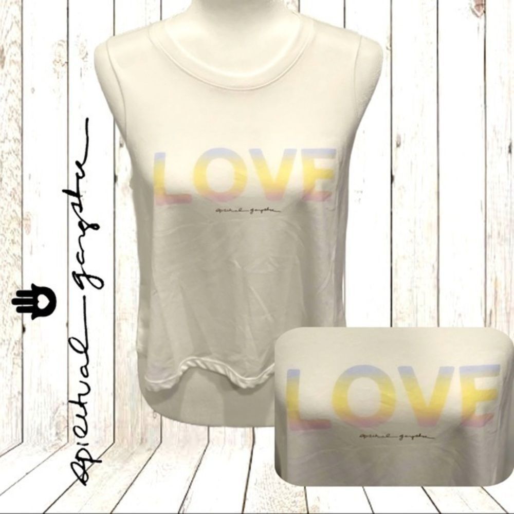 Spiritual Gangster LOVE Crop Tank - Size L